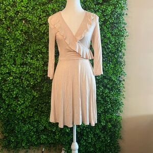 Alya Fall Faux Wrap Dress